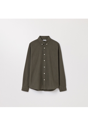 The Flannel Shirt Khaki Green