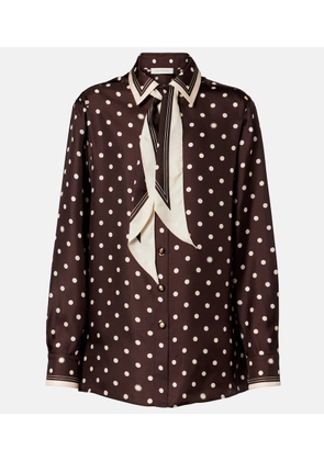 Zimmermann Polka-dot silk shirt