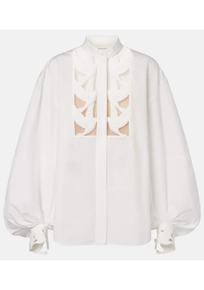 Zimmermann Luna applique cotton blouse