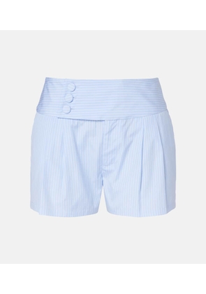 Frame Harbor striped cotton poplin shorts