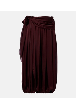 Zimmermann Luna draped silk tapered pants