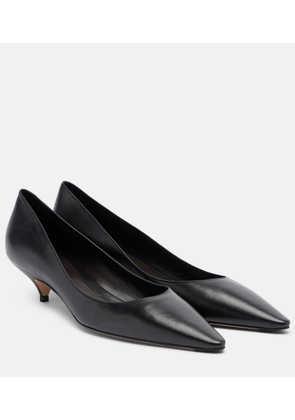 The Row Liisa leather pumps