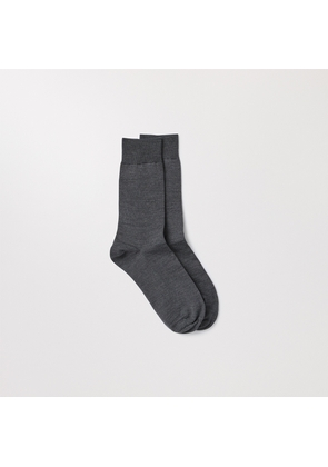 The Merino Sock Charcoal Melange