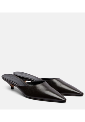 The Row Mica leather mules
