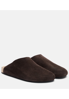 The Row Hudson Two suede mules