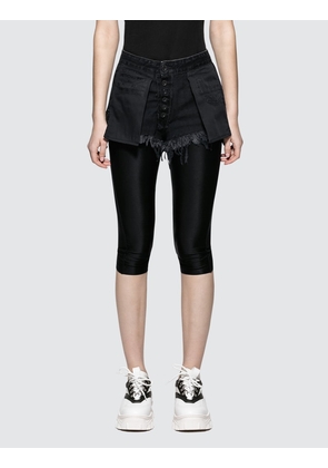 Stonewash Denim Chop Reversible Leggings