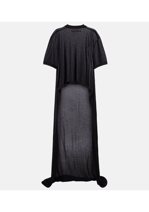 Balenciaga Draped cotton jersey T-shirt