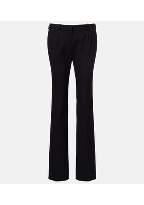Balenciaga Wool twill slim pants