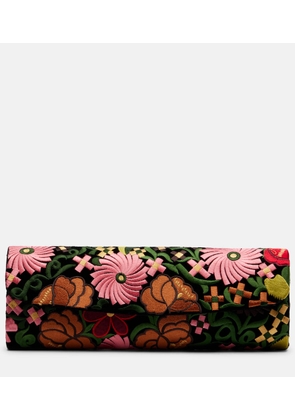 La DoubleJ Small embroidered clutch