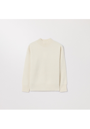The Mock Neck Sweater Creme