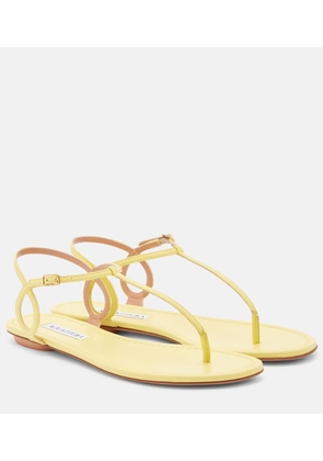Aquazzura Almost Bare leather thong sandals