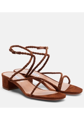 Aquazzura Luca braided suede sandals