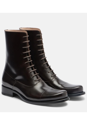 The Row Kai leather lace-up boots