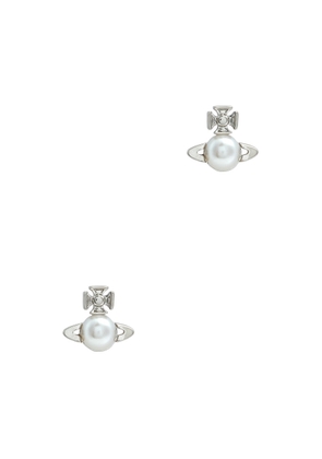 Vivienne Westwood Balbina orb Stud Earrings - Silver - One Size