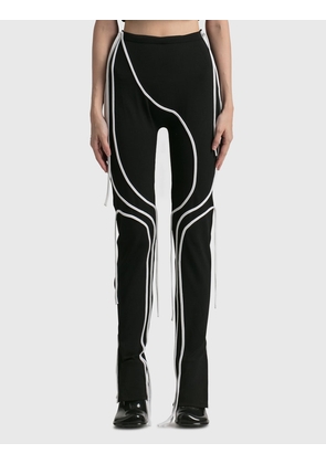 KNIT STRAPPY LEGGINGS