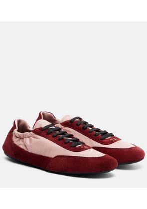 Prada Collapse Re-Nylon and suede sneakers