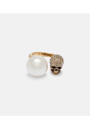McQueen Skull embellished ring