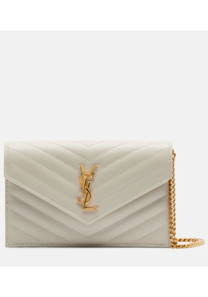 Saint Laurent Cassandre Envelope leather wallet on chain