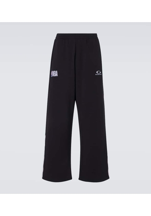 Balenciaga x NBA logo cotton fleece sweatpants