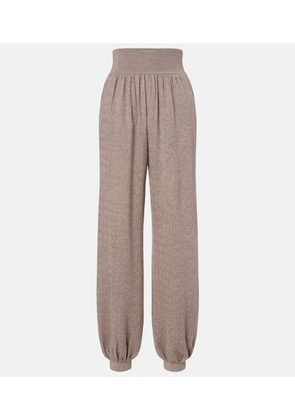 Loro Piana Cashmere and silk tapered pants