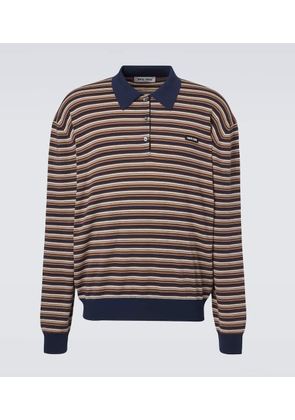 Miu Miu Striped virgin wool polo sweater