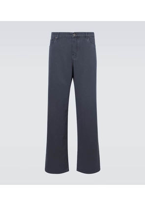 Miu Miu Embroidered wide-leg jeans