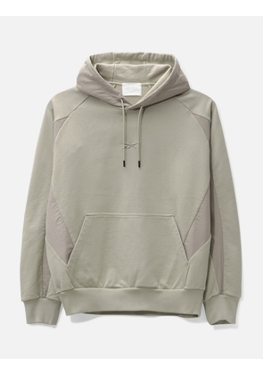Woven Blocked Hoodie