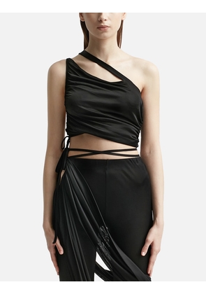 Mono Strap Gathered Tank Top