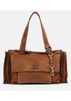 Miu Miu Utilitaire suede shoulder bag