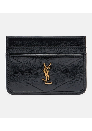 Saint Laurent Niki patent leather card holder