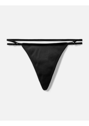 Ribbed Strap Detailed Thong