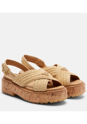 Prada Raffia slingback sandals