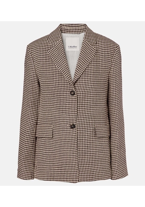 'S Max Mara Gita checked linen blazer