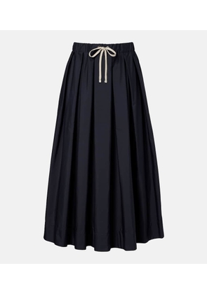 'S Max Mara Pineta pleated cotton midi skirt