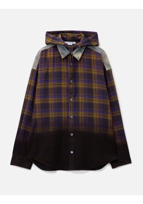 Hooded Button-Up Shirt