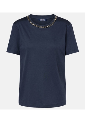 'S Max Mara Bingo embellished cotton-blend T-shirt
