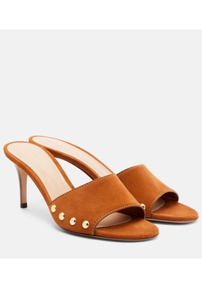 Gianvito Rossi Embellished suede sandals