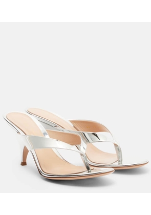 Gianvito Rossi Metallic leather sandals