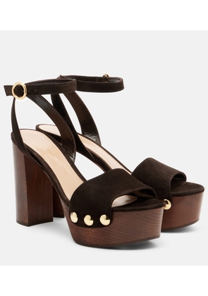 Gianvito Rossi Ardea studded suede platform sandals