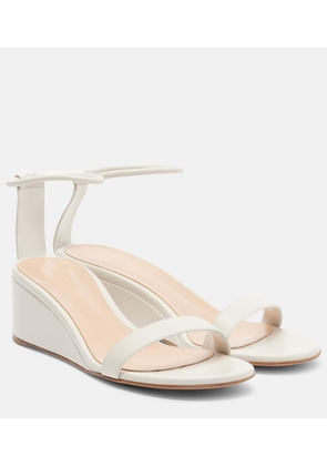 Gianvito Rossi Leather wedge sandals