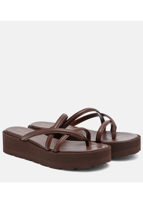 Gianvito Rossi Leather platform sandals