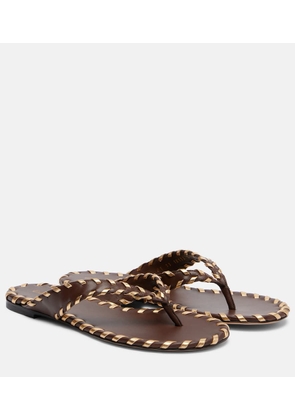 Gianvito Rossi Leather thong sandals