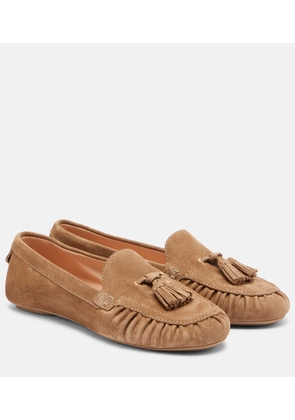 Gianvito Rossi Tasseled suede loafers