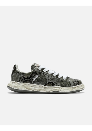 'CHARLES' OG Sole Python Printed Leather Low-Top Sneaker