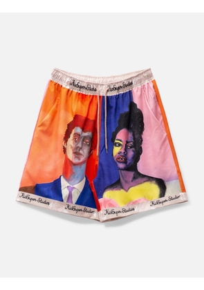 BOY &amp; GIRL PAINTED PORTRAIT SHORTS
