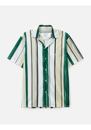 Bowling Shirt With Printed Stripes