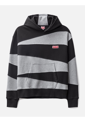 Dazzle Stripe Oversized Hooded Sweatshirt