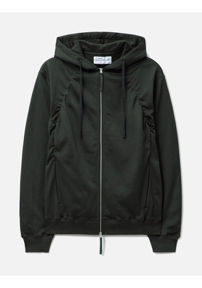Pleated Hooded Sweatshirt