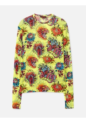 UNISEX MESH LONG-SLEEVE TOP