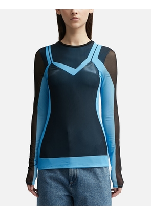 Long Sleeve Top In Mesh